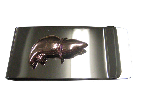 Rose Gold Toned Anatomical Medical Hepatologist Liver Money Clip