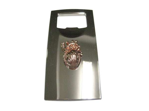 Rose Gold Toned Large Anatomical Heart Bottle Opener
