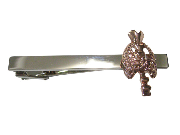 Rose Gold Toned Medical Endocrinology Symbol Tie Clip