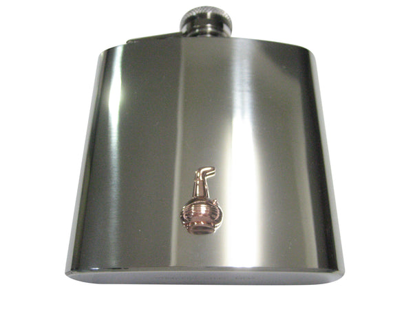 Rose Gold Toned Alcohol Distilling Still 6oz Flask