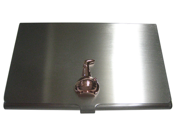 Rose Gold Toned Alcohol Distilling Still Business Card Holder