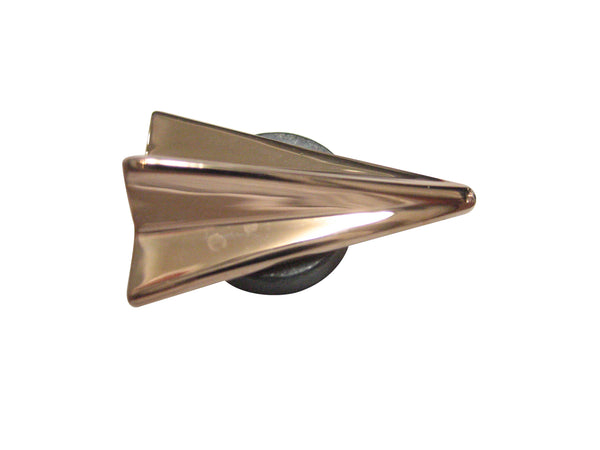 Rose Gold Toned Paper Airplane Magnet