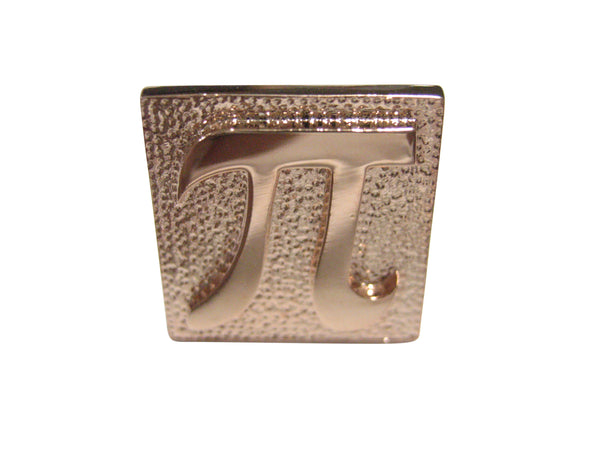 Rose Gold Toned Pi Symbol Adjustable Size Fashion Ring