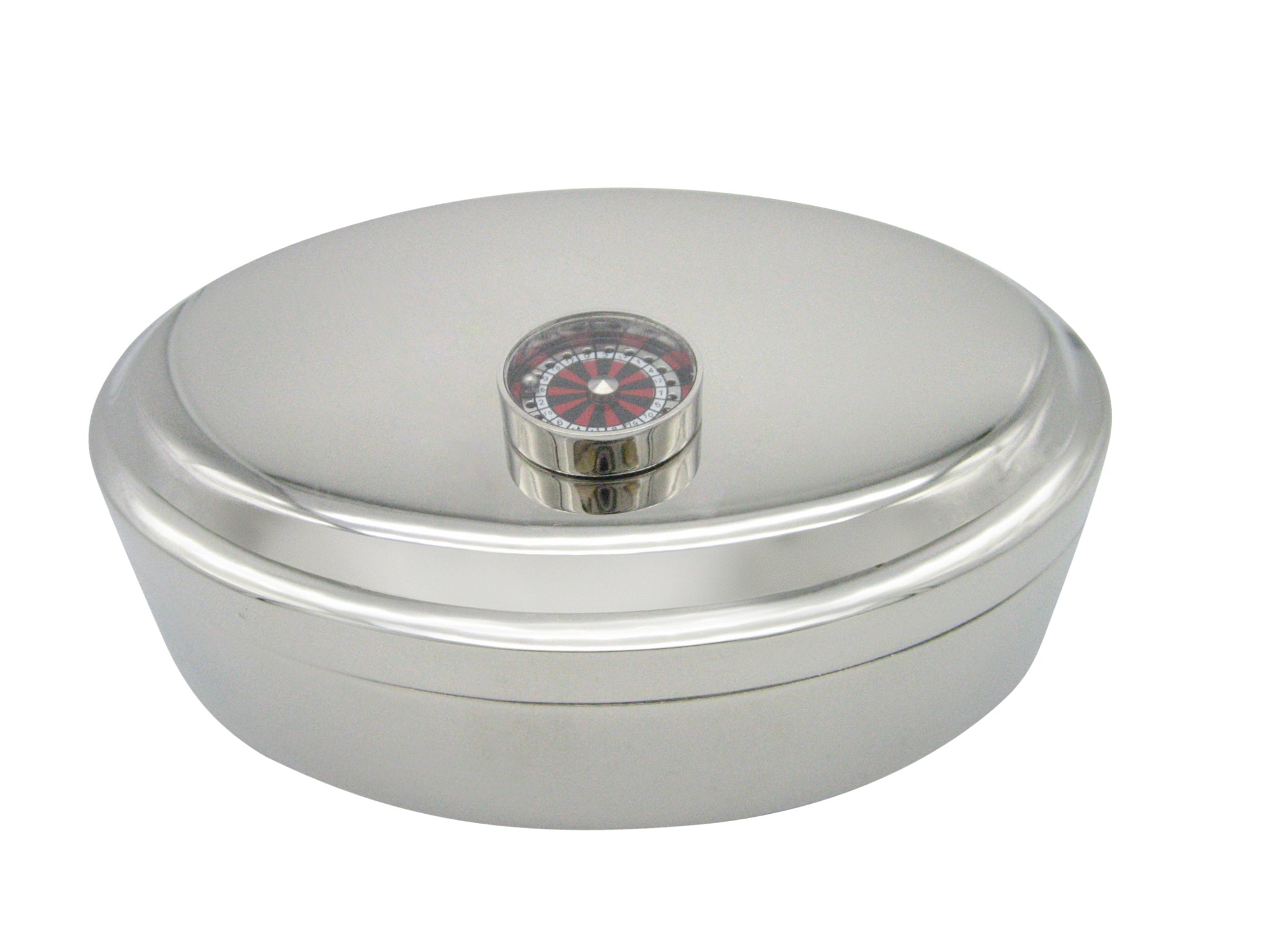 Roulette Pendant Oval Trinket Jewelry Box