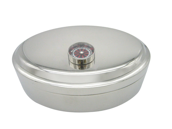 Roulette Pendant Oval Trinket Jewelry Box