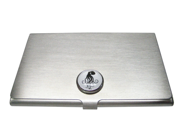 Round Wild Octopus Business Card Holder