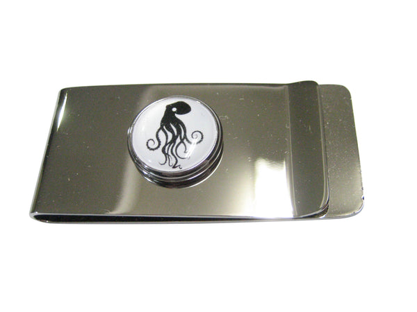 Round Wild Octopus Money Clip