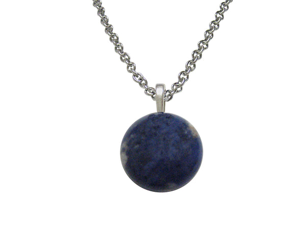 Round Blue Sodalite Necklace