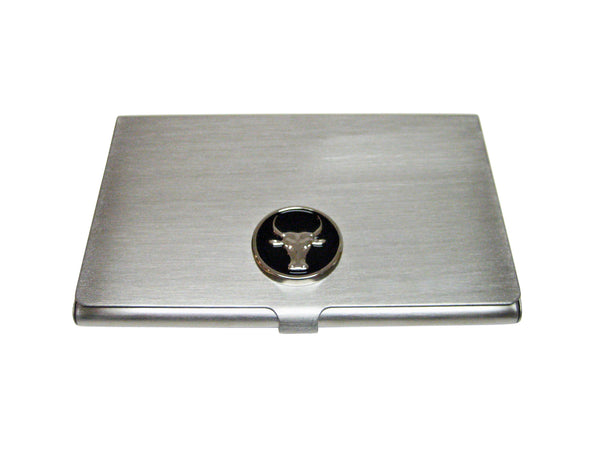 Round Bull Business Card Holder