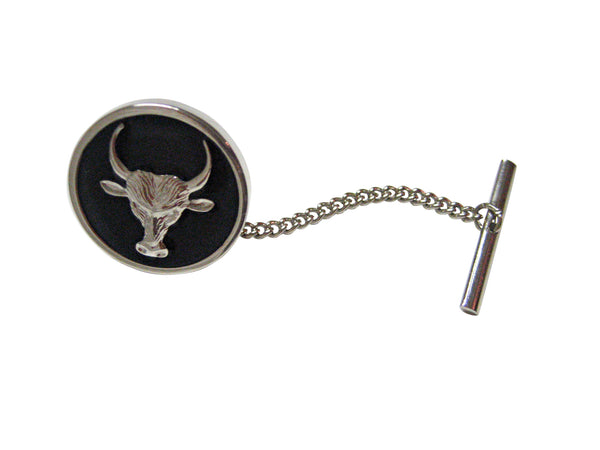 Round Bull Tie Tack