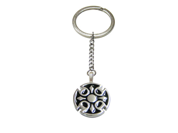 Round Celtic Design Keychain