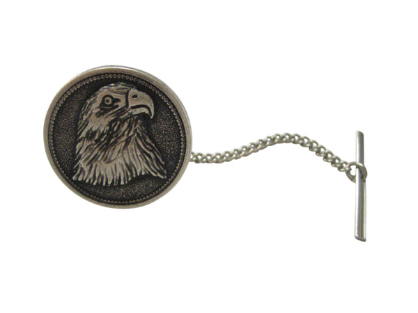 Round Eagle Bird Head Tie Tack