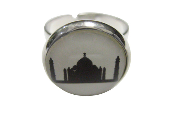 Round Taj Mahal Adjustable Size Fashion Ring