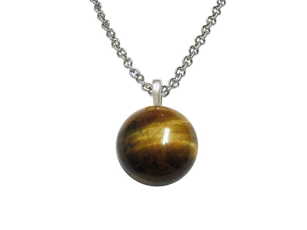 Round Tigers Eye Necklace