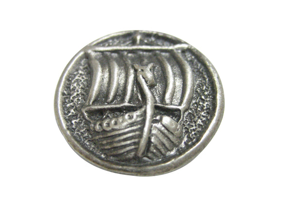 Round Viking Boat Pendant Magnet