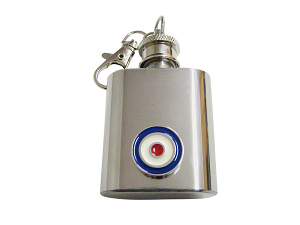 Roundel 1 Oz. Stainless Steel Key Chain Flask