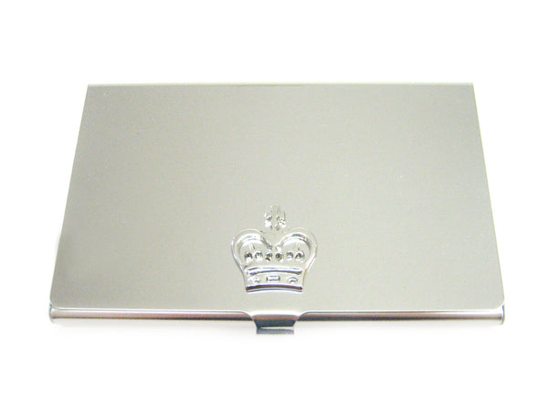 Business Card Holder with Crown Pendant