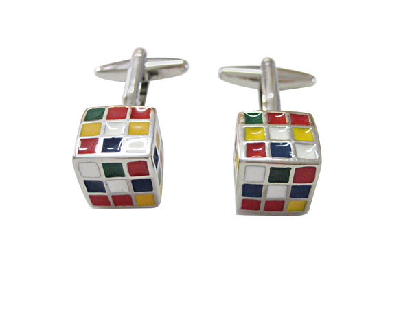 Rubix Cube Design Cufflinks