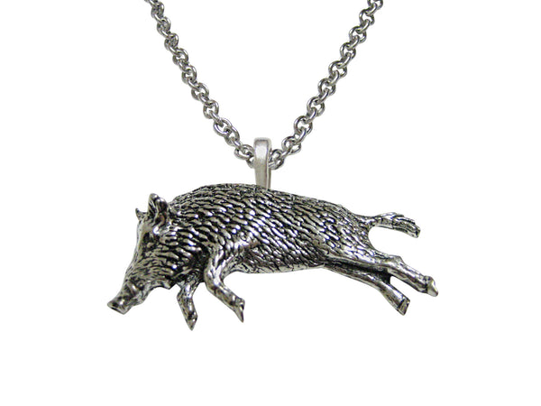Running Boar Pendant Necklace
