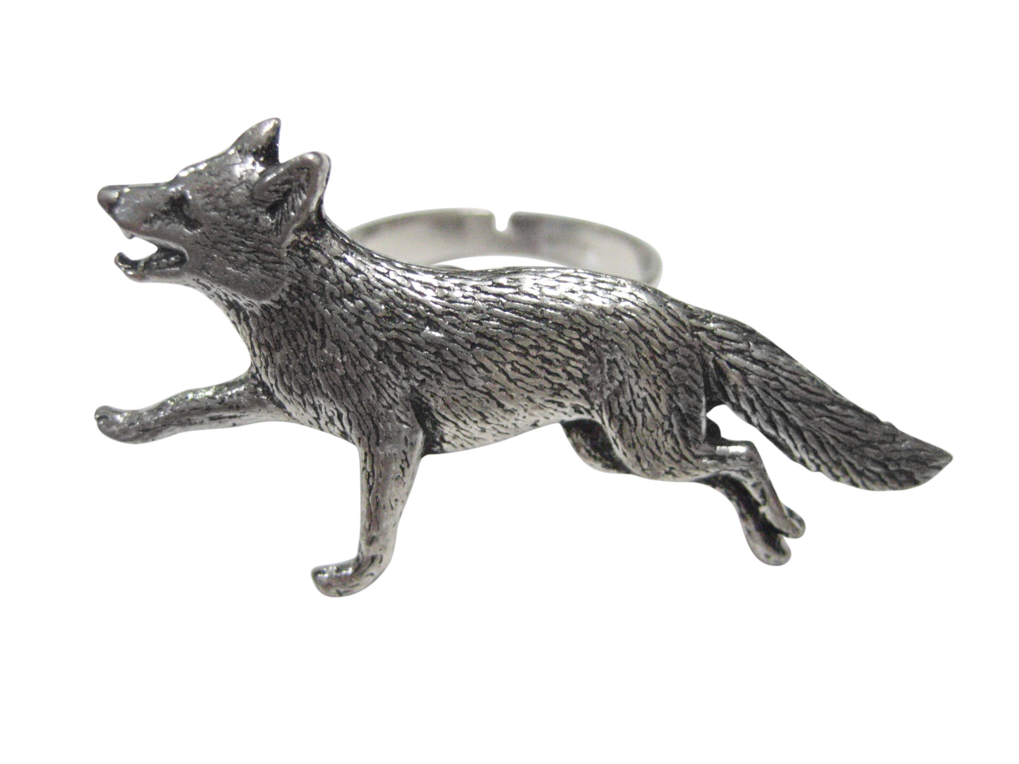 Running Fox Adjustable Size Fashion Ring