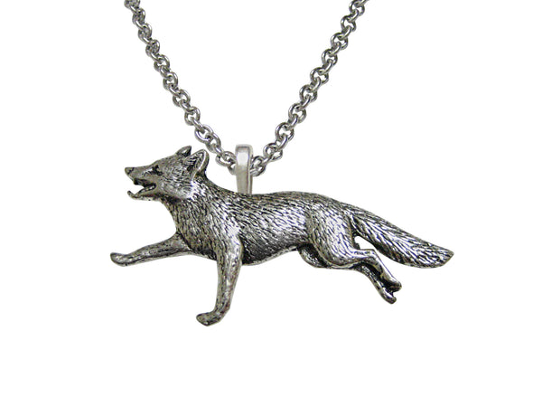 Running Fox Pendant Necklace