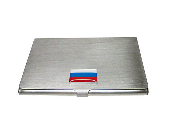 Russia Flag Pendant Business Card Holder