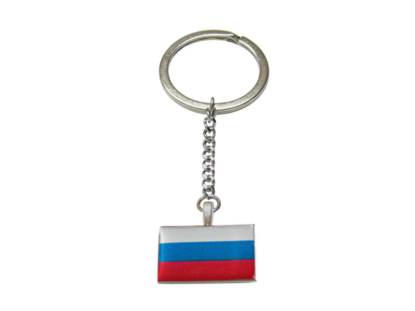 Russia Flag Pendant Keychain