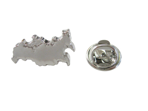 Russia Map Shape Lapel Pin