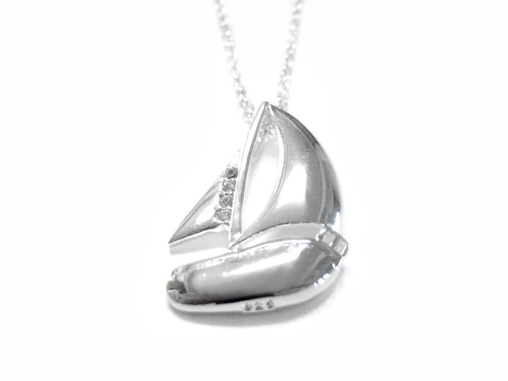 Sail Boat Charm Pendant Necklace