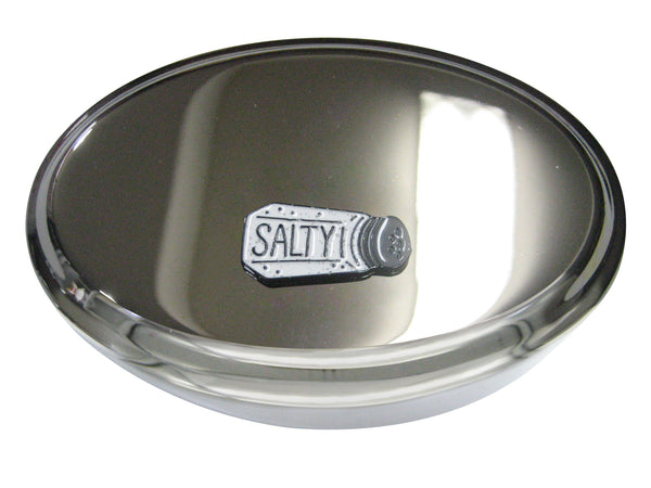 Salty Salt Oval Trinket Jewelry Box