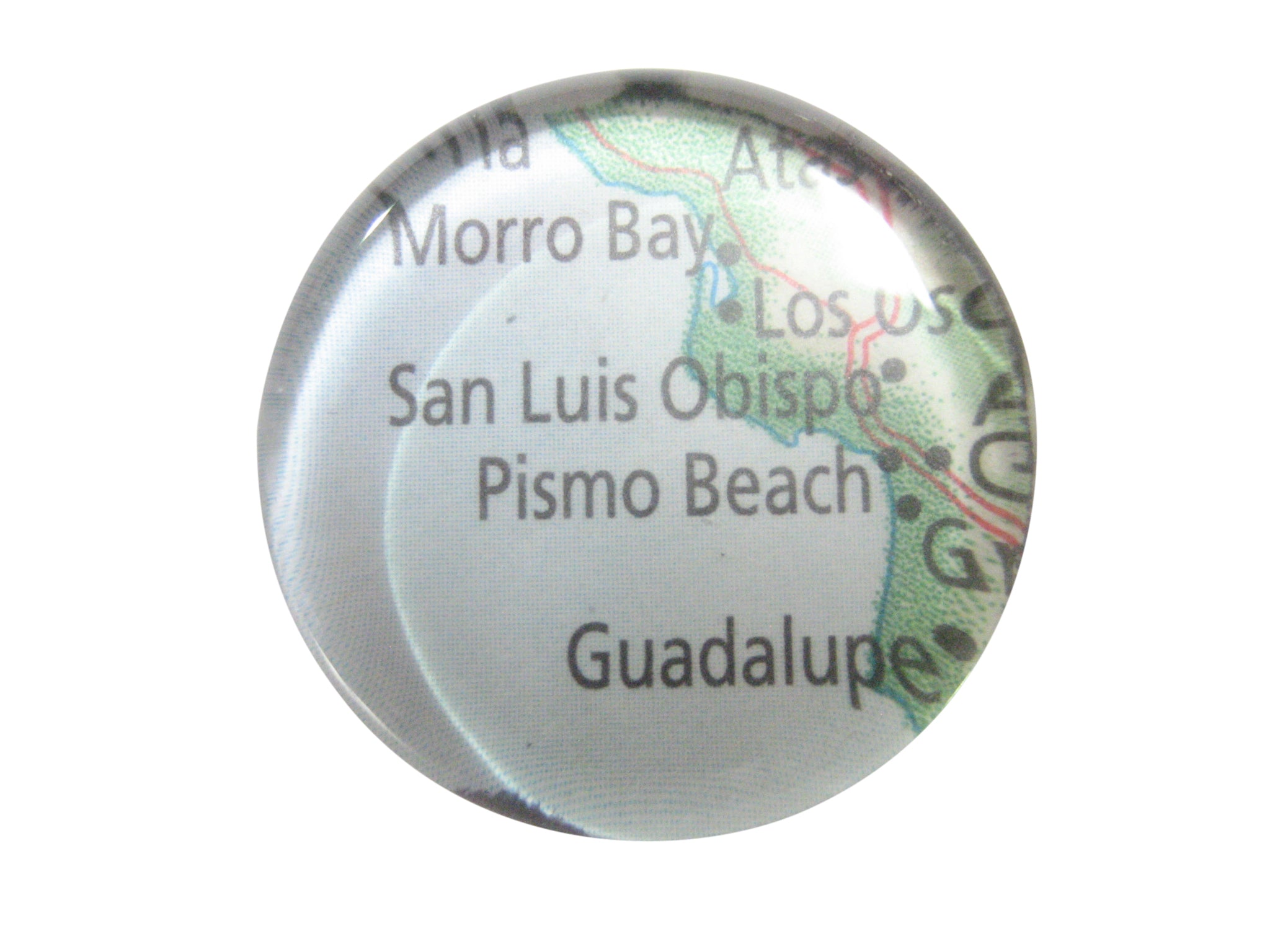 San Luis Obispo California Map Pendant Magnet