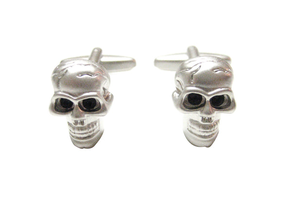 Satin Look Skull Cufflinks