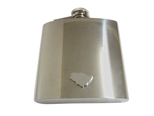 Saudi Arabia Map Shape 6 Oz. Stainless Steel Flask