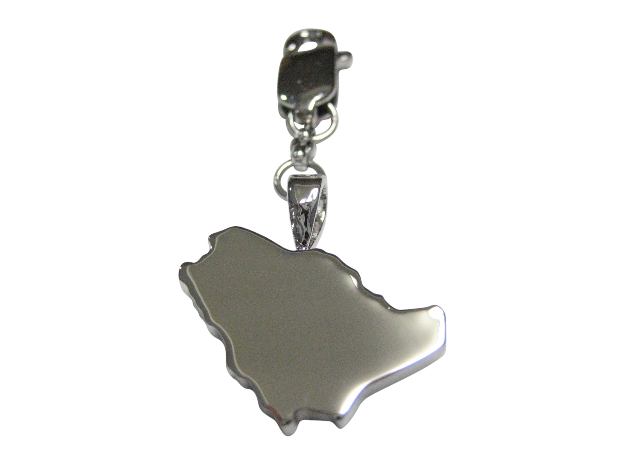 Saudi Arabia Map Shape Pendant Zipper Pull Charm