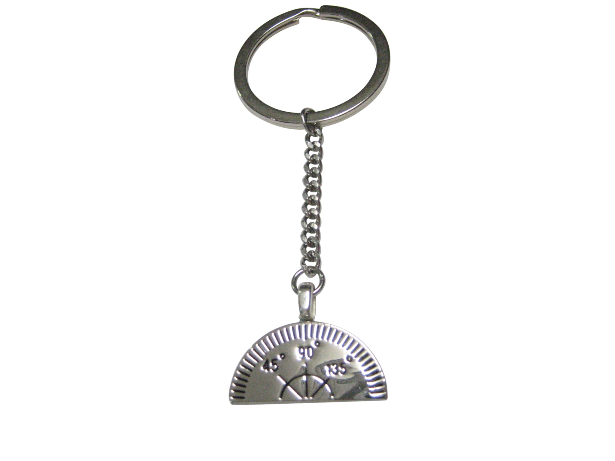 Scientific Engineering Protractor Pendant Keychain
