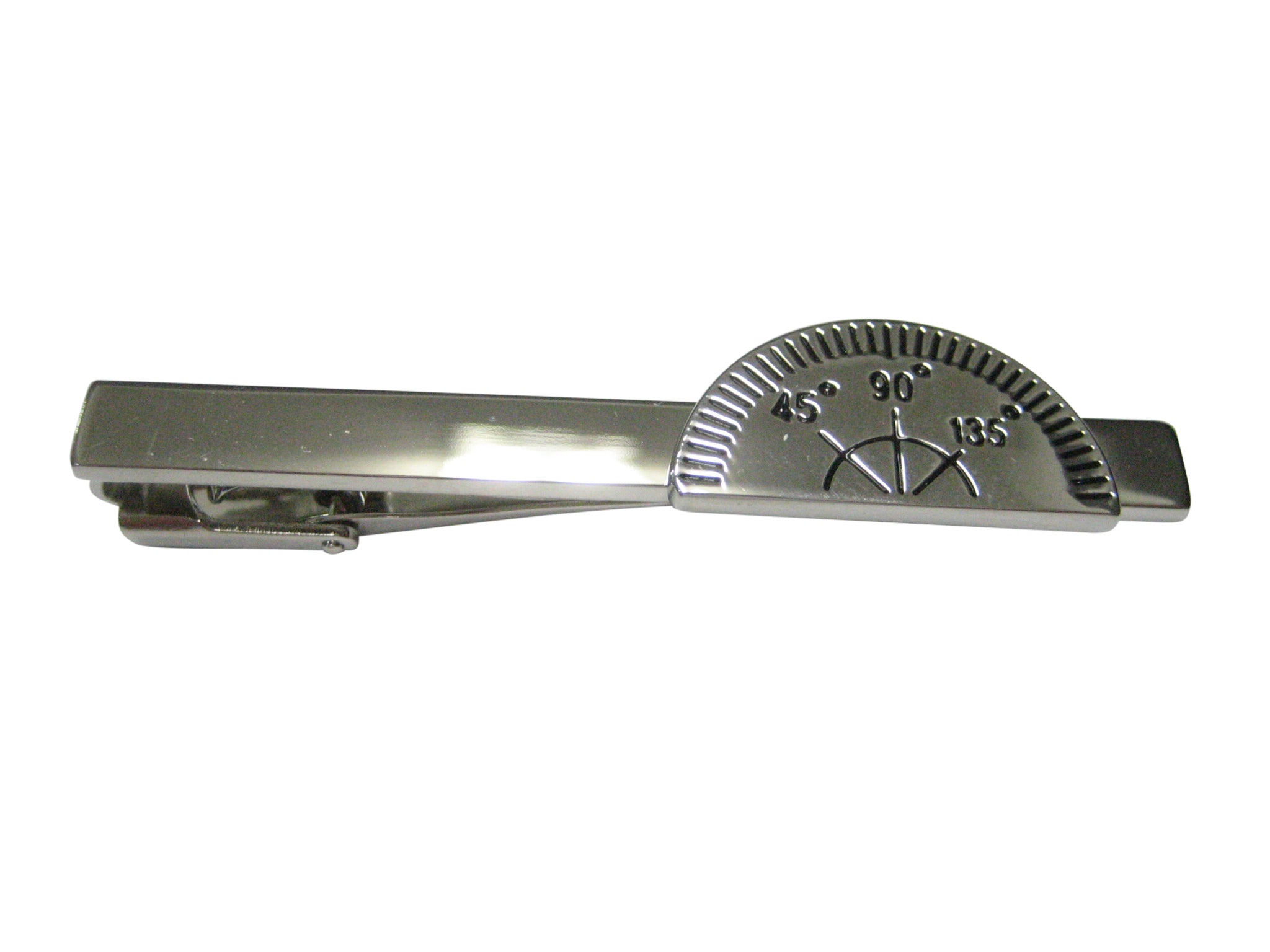 Scientific Engineering Protractor Square Tie Clip