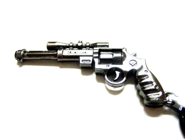 Scoped Hand Gun Pendant Necklace