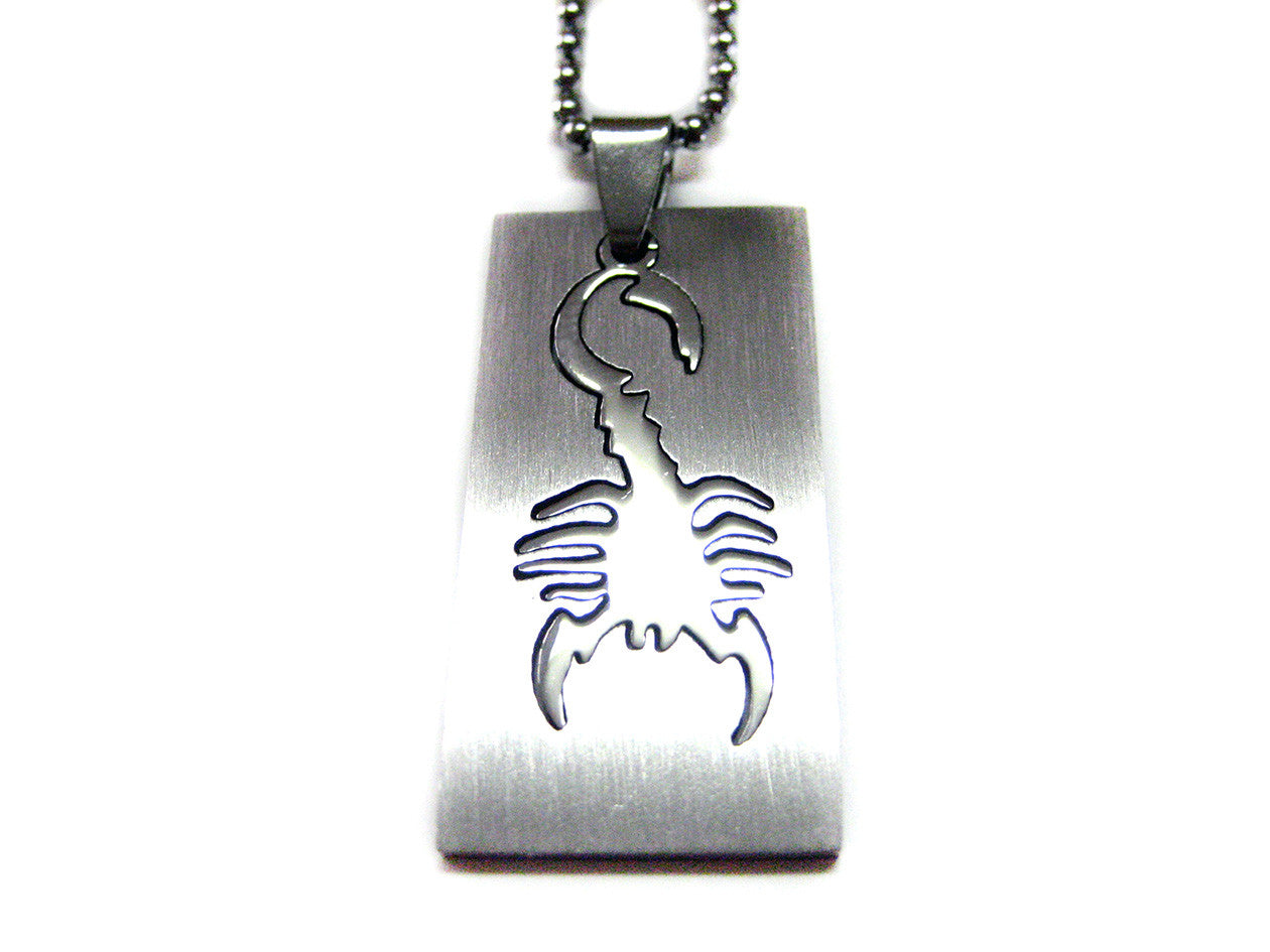 Scorpion Metal Cut Out Pendant Necklace