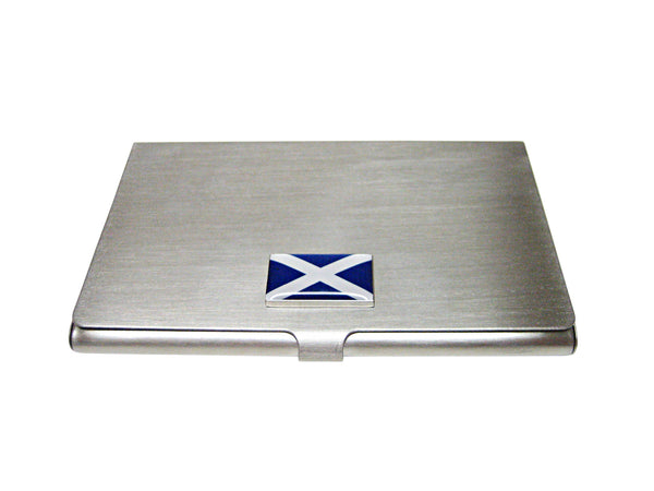 Scotland Flag Pendant Business Card Holder