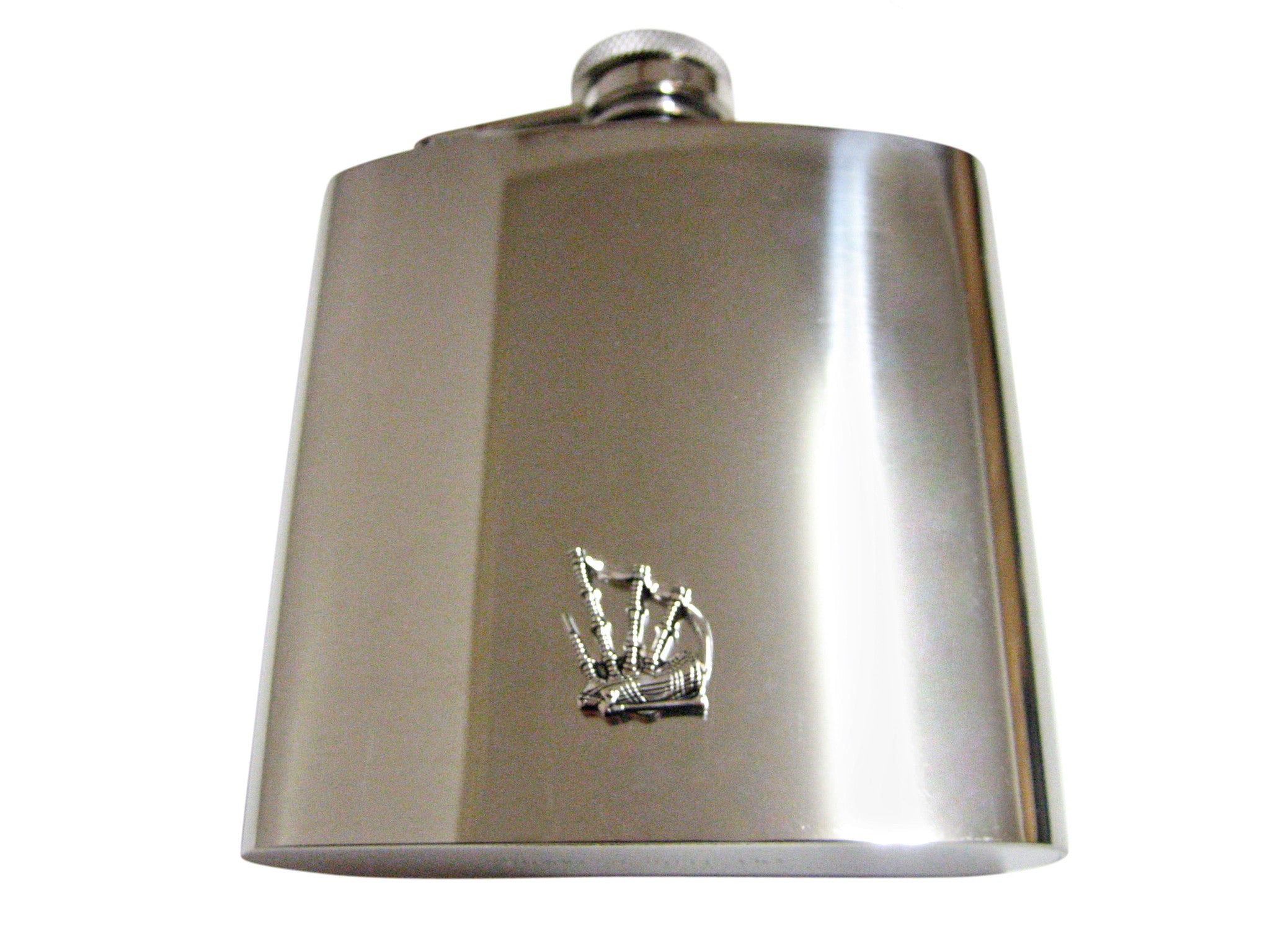 Scottish Bag Pipes 6 Oz. Stainless Steel Flask