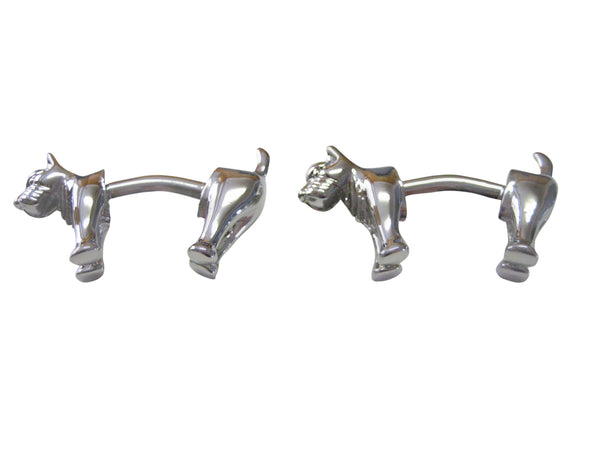 Scottish Terrier Bar Design Cufflinks
