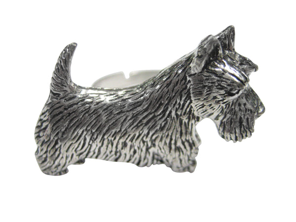 Scottish Terrier Dog Adjustable Size Fashion Ring