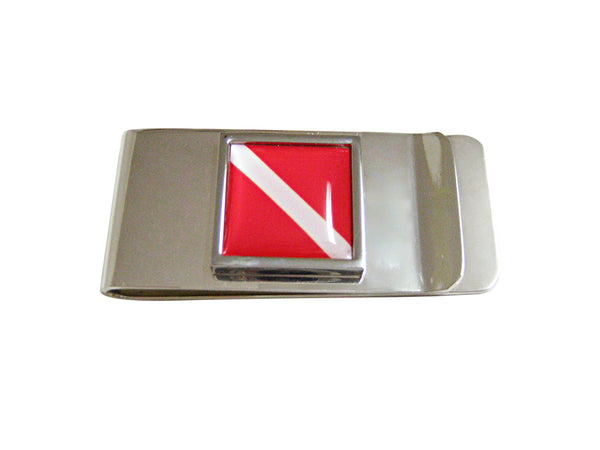 Scuba Diving Flag Money Clip