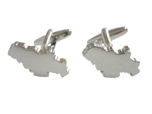 Serbia Map Shape Cufflinks