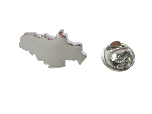 Serbia Map Shape Lapel Pin