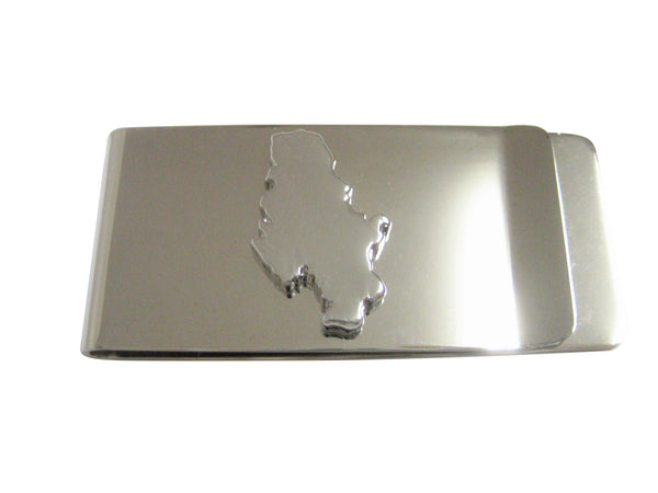 Serbia Map Shape Money Clip