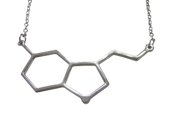 Serotonin Molecular Design Pendant Necklace
