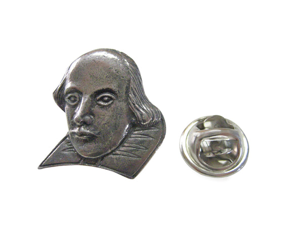 William Shakespeare Head Figure Lapel Pin