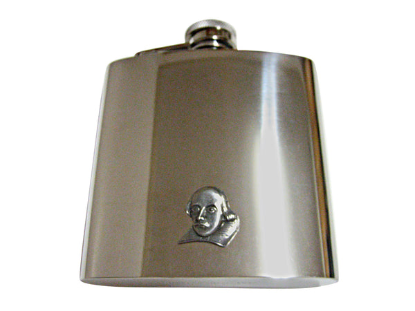 Shakespeare Figure 6 Oz. Stainless Steel Flask