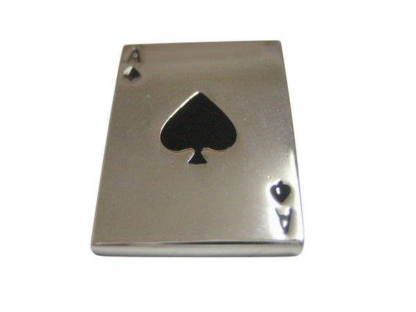 Shiny Ace of Spades Pendant Magnet